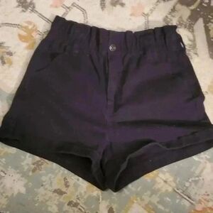 No Boundaries Juniors Curvy mom high rise shorts